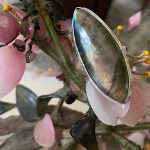Vintage 925 labradorite ring